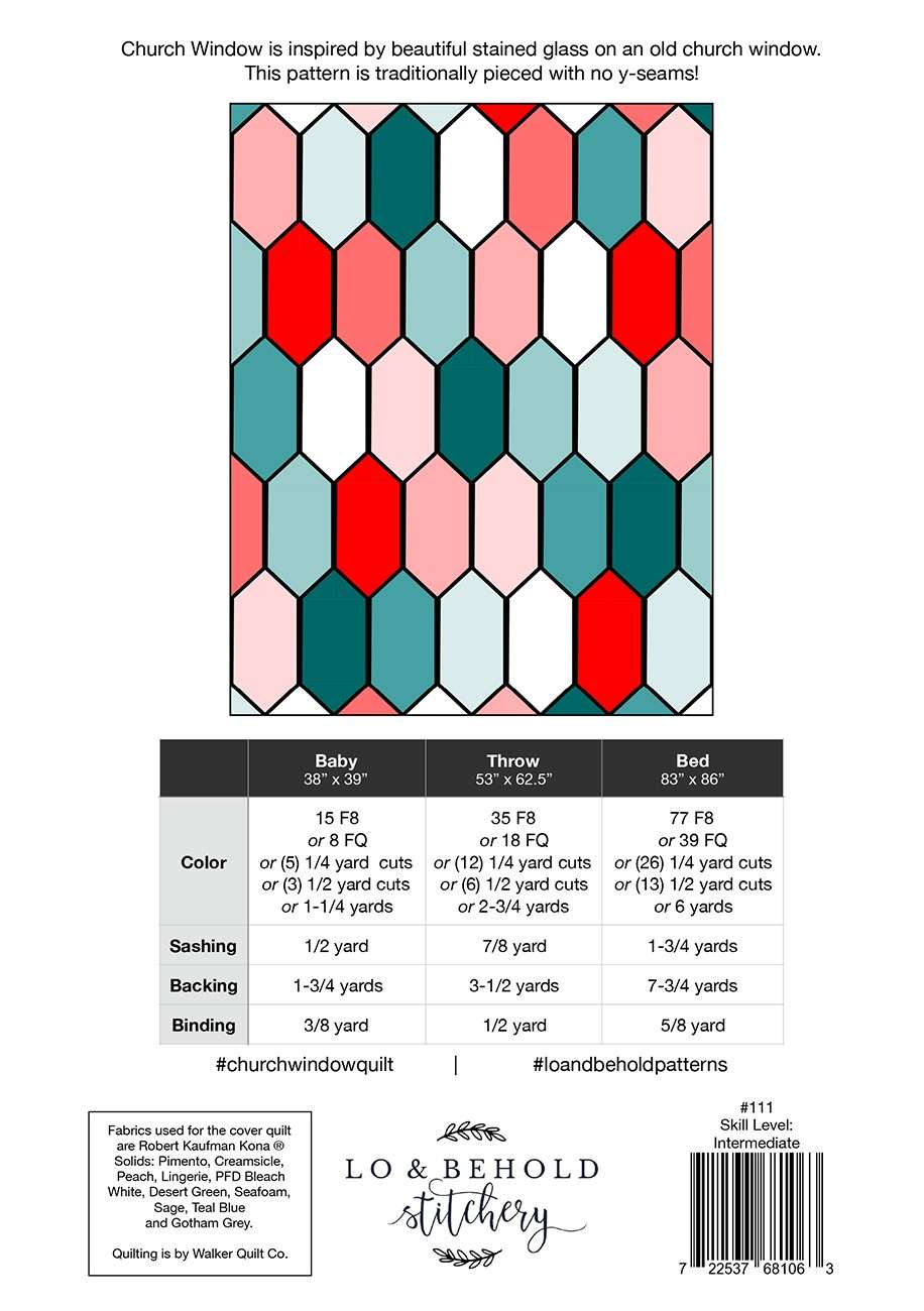 Enchanting Church Window Pattern by Lo & Behold Stitchery