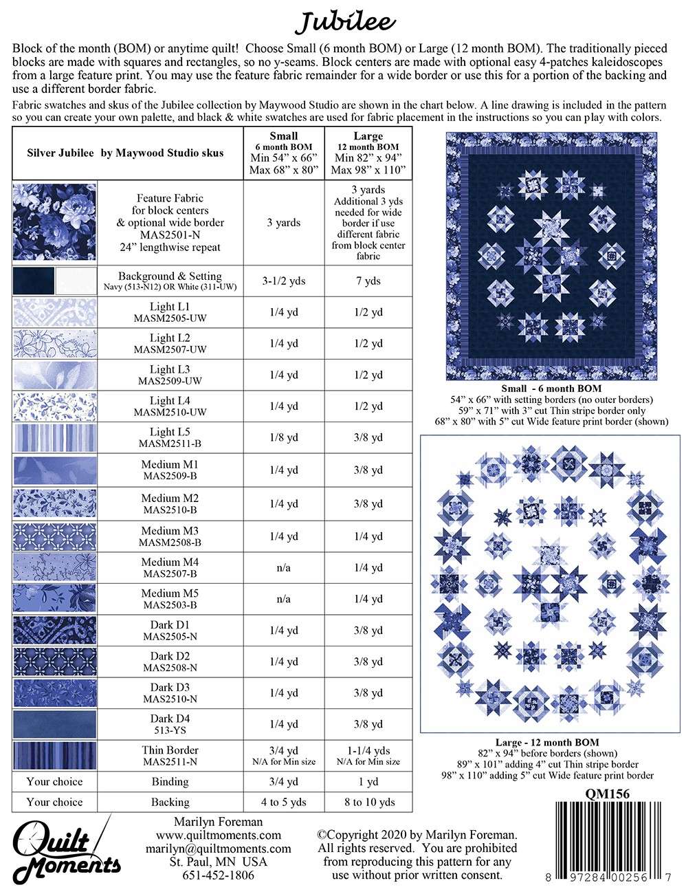 Jubilee Block of the Month Pattern - A Quilting Delight!