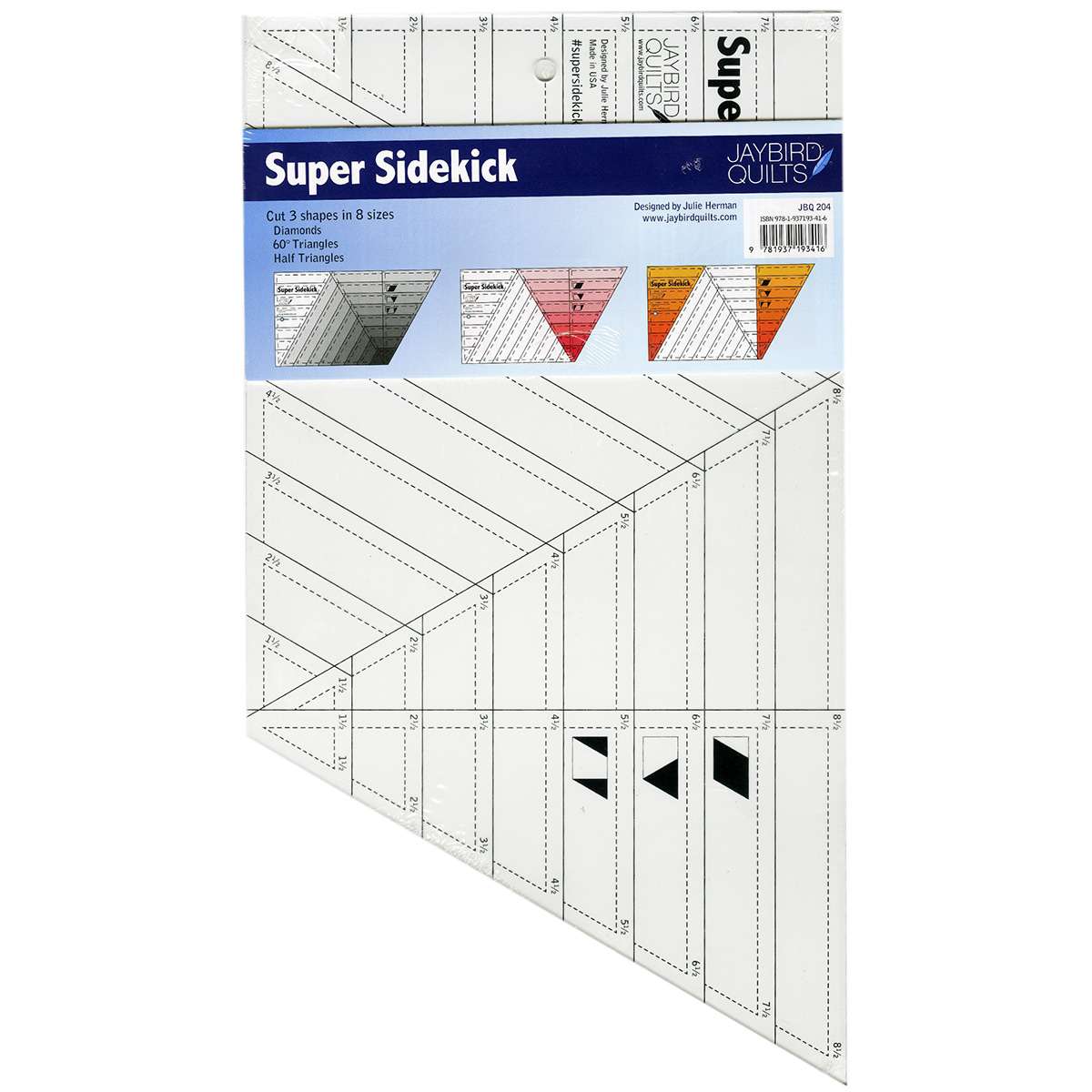 Jaybird Quilts Super Sidekick Ruler - Your Ultimate Quilting Companion