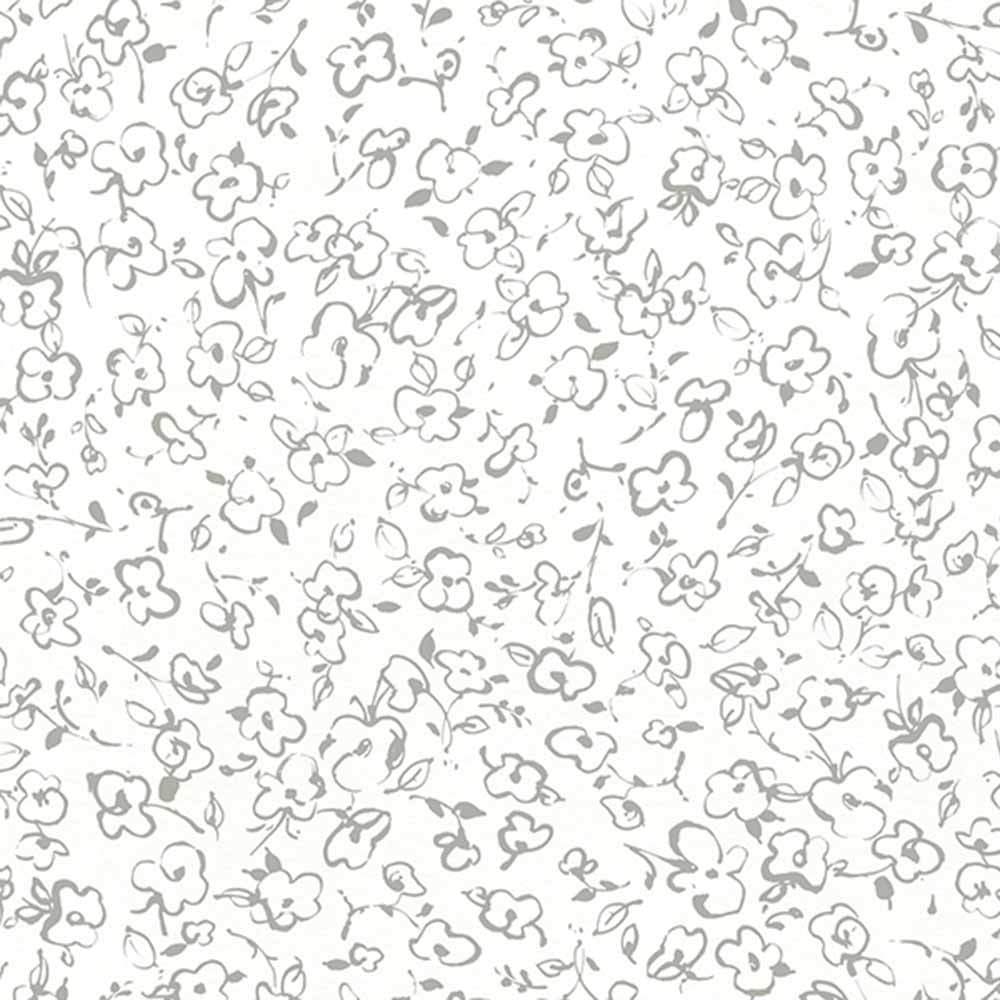 Wilmington Prints - Au Naturel by Lisa Audit - Floral Doodle Ivory/Green Yardage