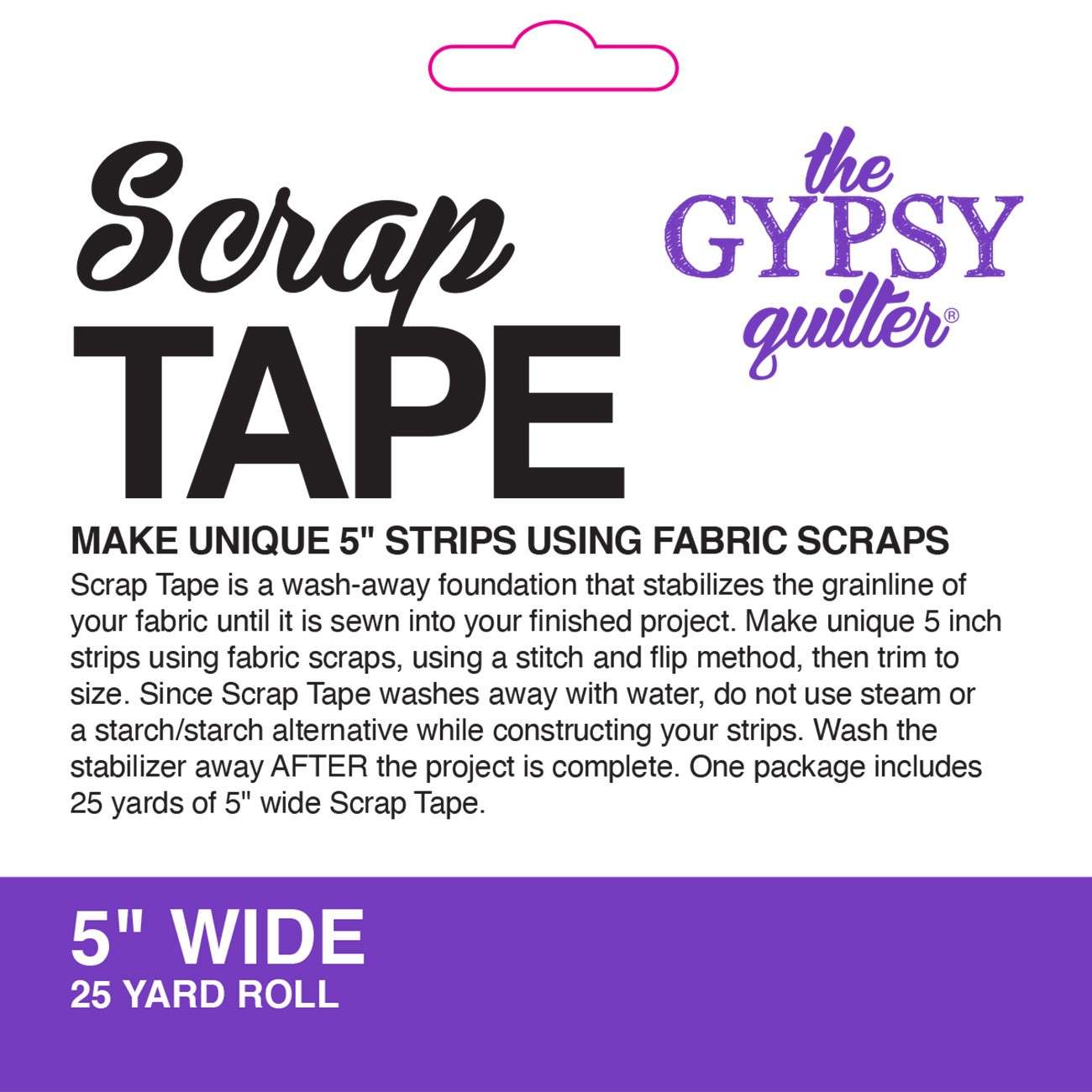 Magical Gypsy Quilter 5-Inch x 25-Yard Scrap Tape - Unleash Your Creativity!