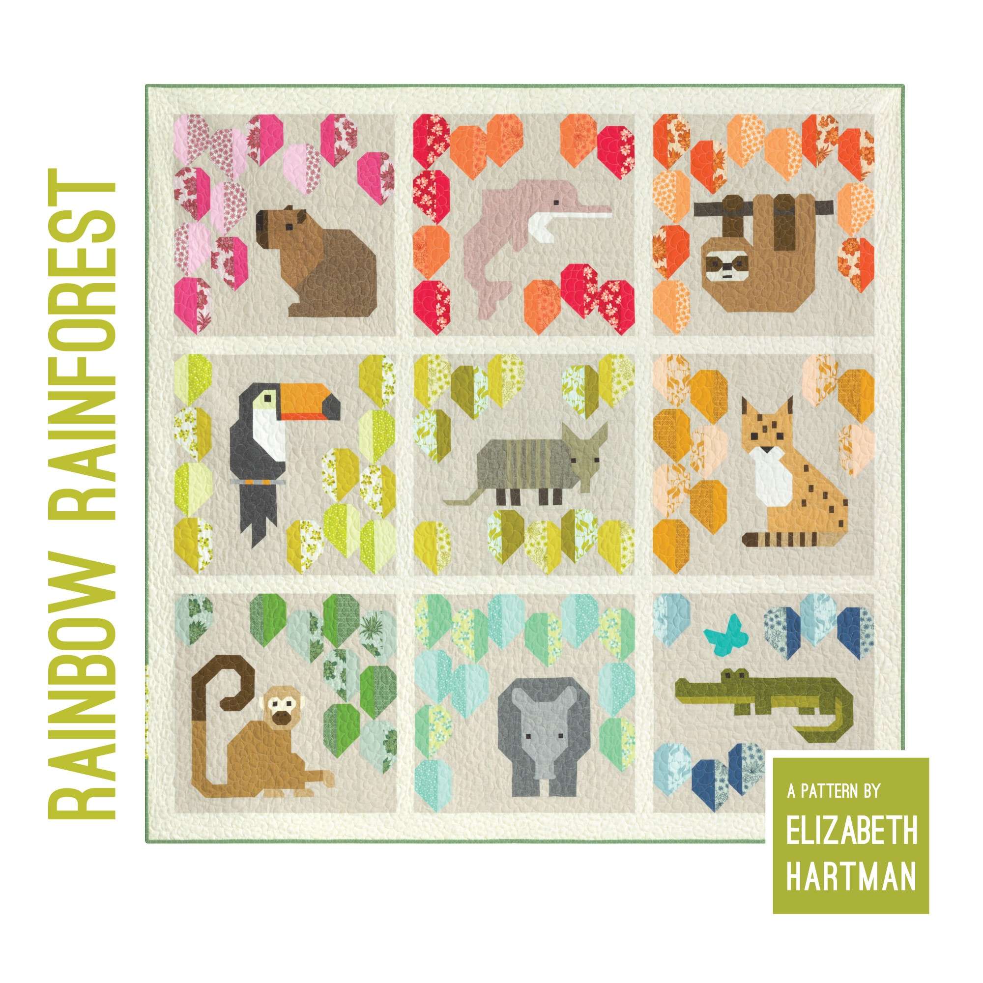 Enchanting Rainbow Rainforest Quilt Pattern
