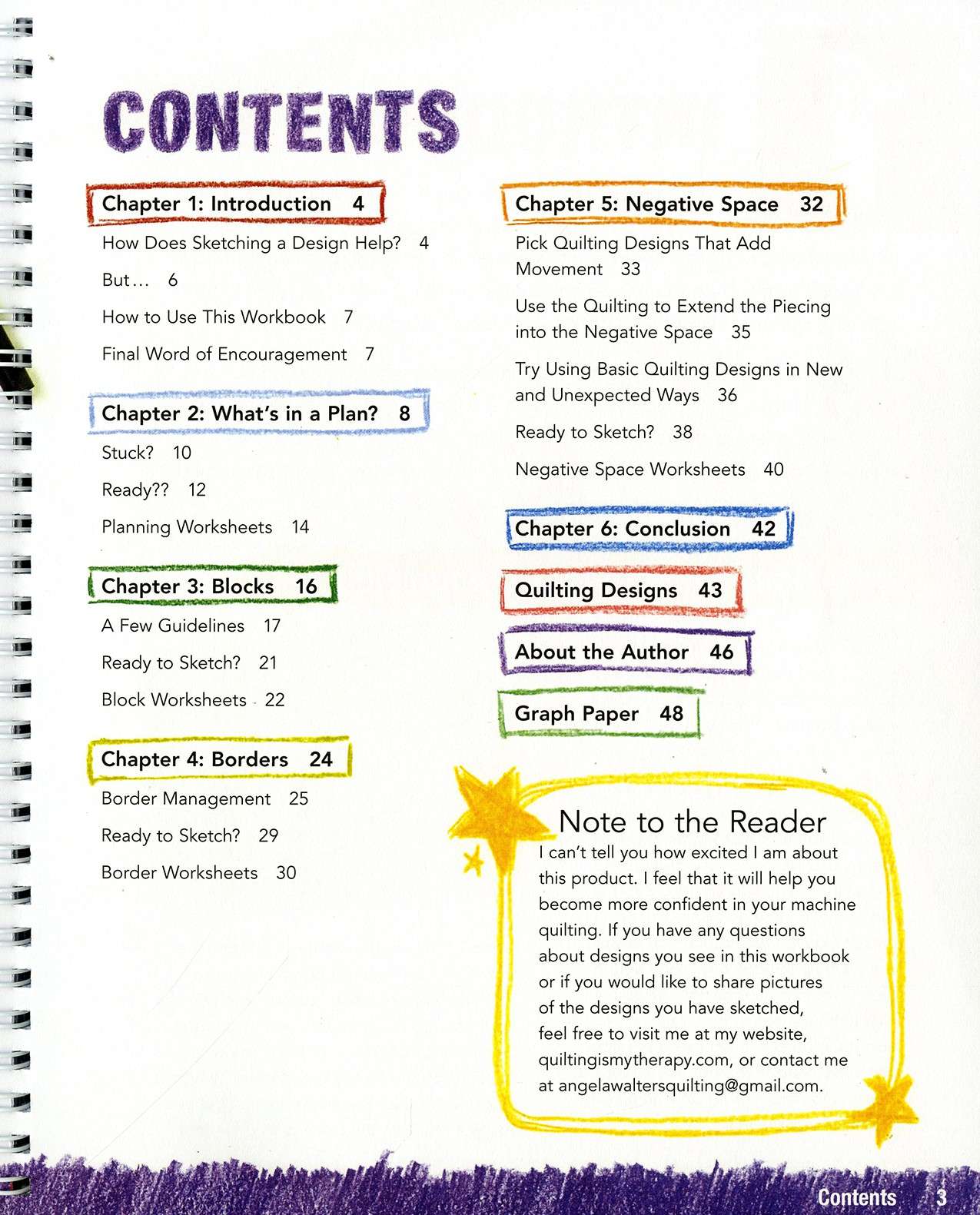 Free-Motion Quilting Workbook - Softcover: Ignite Your Quilting Creativity!