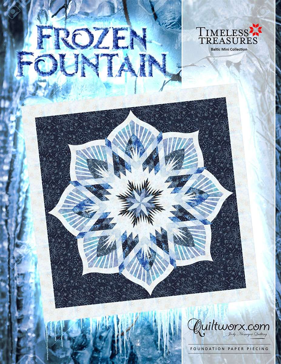 Judy Niemeyer's Enchanting Frozen Fountain Quilt Pattern
