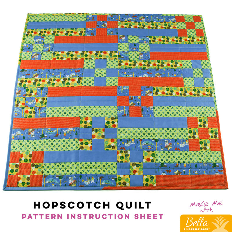 Hopscotch Quilt - Bella Pineapple Pack Pattern: A Dreamy Quilting Adventure