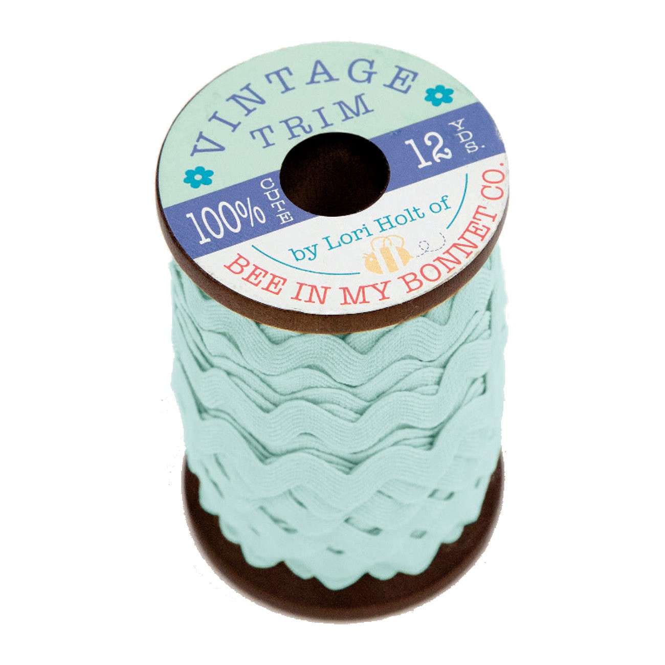 Gorgeous Vintage 3/8in Song Bird Trim on 12yd Wood Spool
