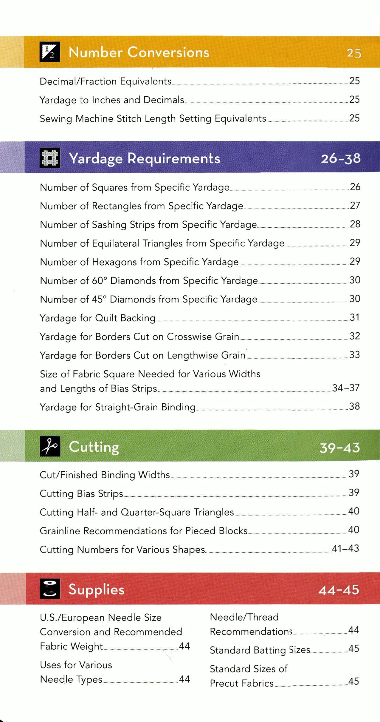Updated All-in-One Quilter's Reference Tool - Softcover