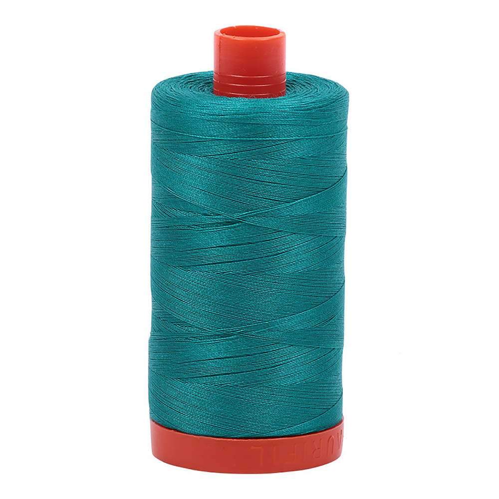 Stunning Jade 50wt Aurifil 100% Cotton Mako Thread - Large Spool with 1,422 Yards!