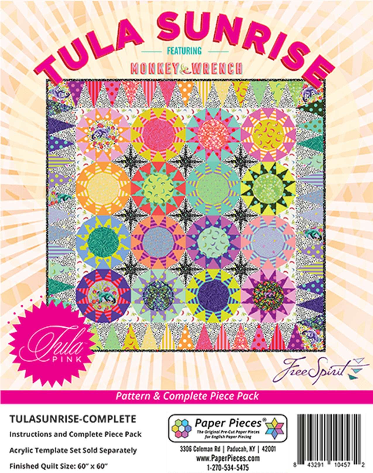 Tula Sunrise Complete Pattern and Paper Piece Pack: Your Dream Quilting Starter Kit