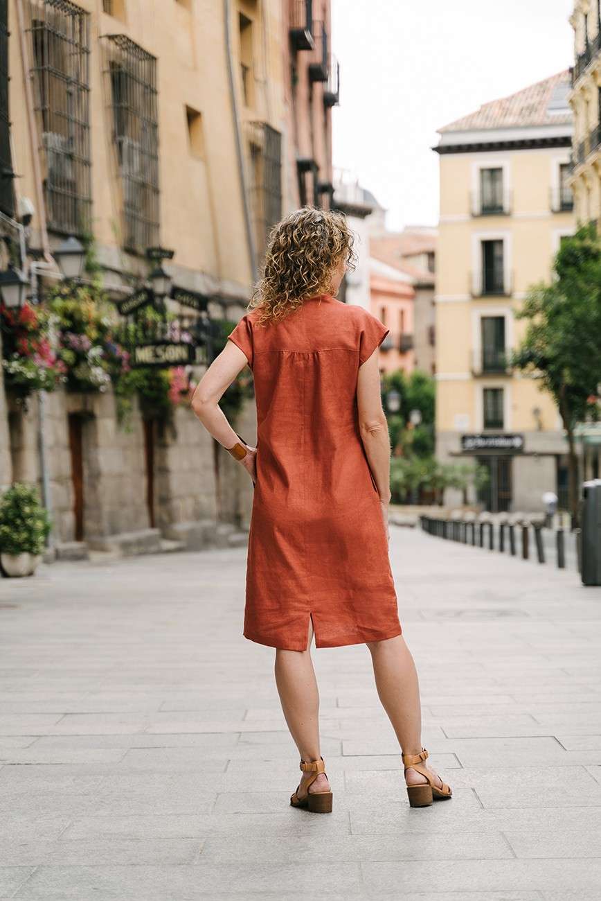 Fira Elegant Dress and Stylish Top Set